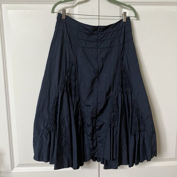 Y2K Marie Claire Midi Skirt Womens Blue Ruffle Whimsigoth 2000s Vintage Fairy - Picture 2 of 9